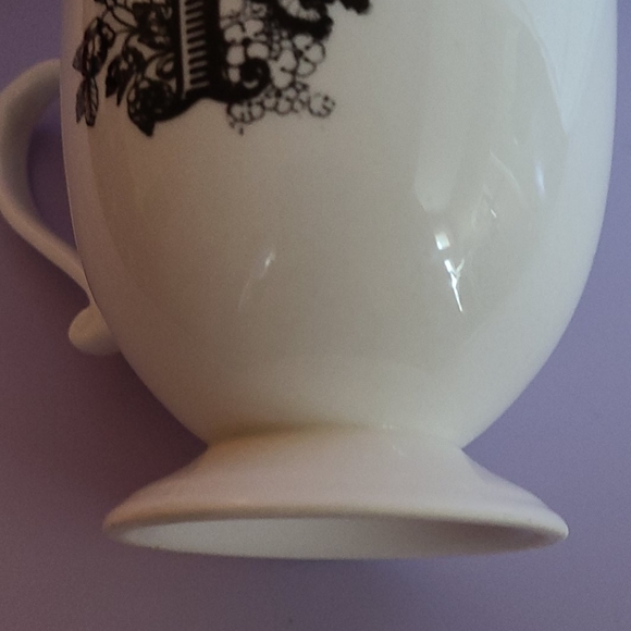 Anthropologie Y Monogram Initial Footed Mug - Picture 4 of 7